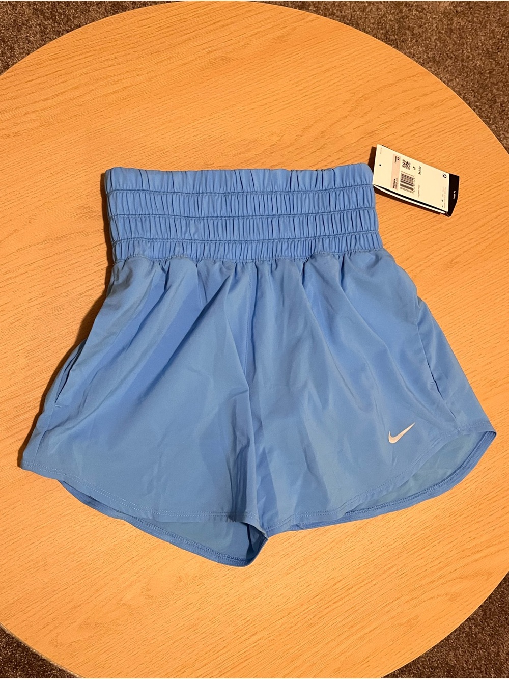 Nike Women’s Blue High-Waist Athletic Shorts